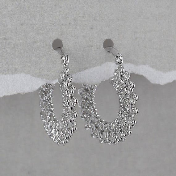 Créoles PETRA argentées