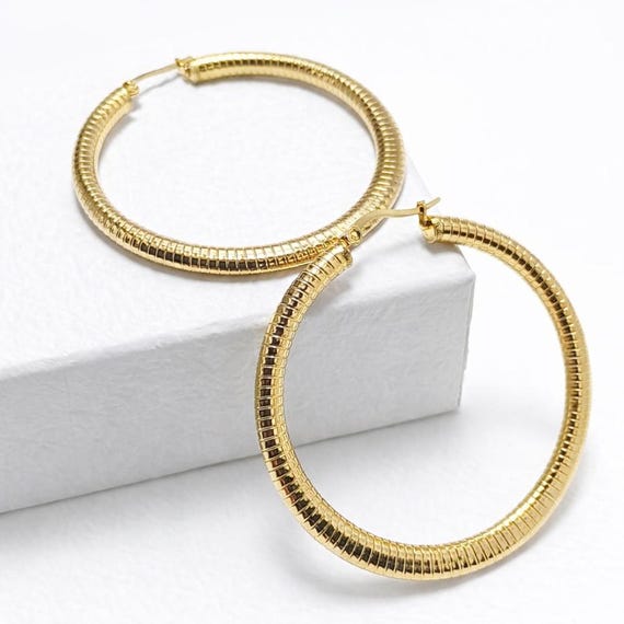 Gold AMAYA hoop earrings