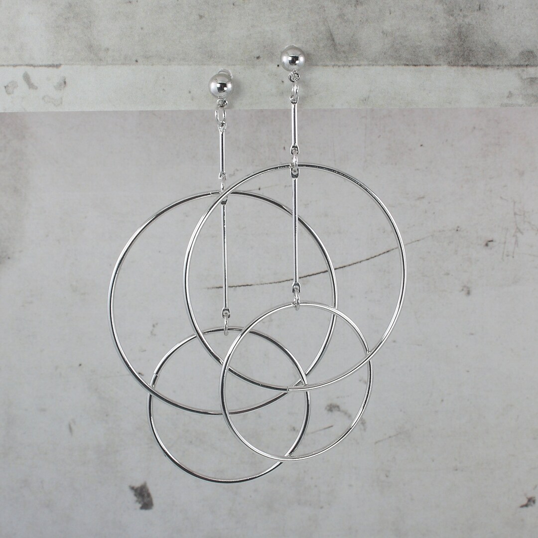 Femmes Boucles D'Oreilles Créoles En Or Épais Boucles D'Oreilles Créoles Argent Sterling