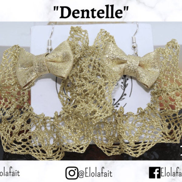 Boucles d'oreilles modèle "Dentelle" Elolafait