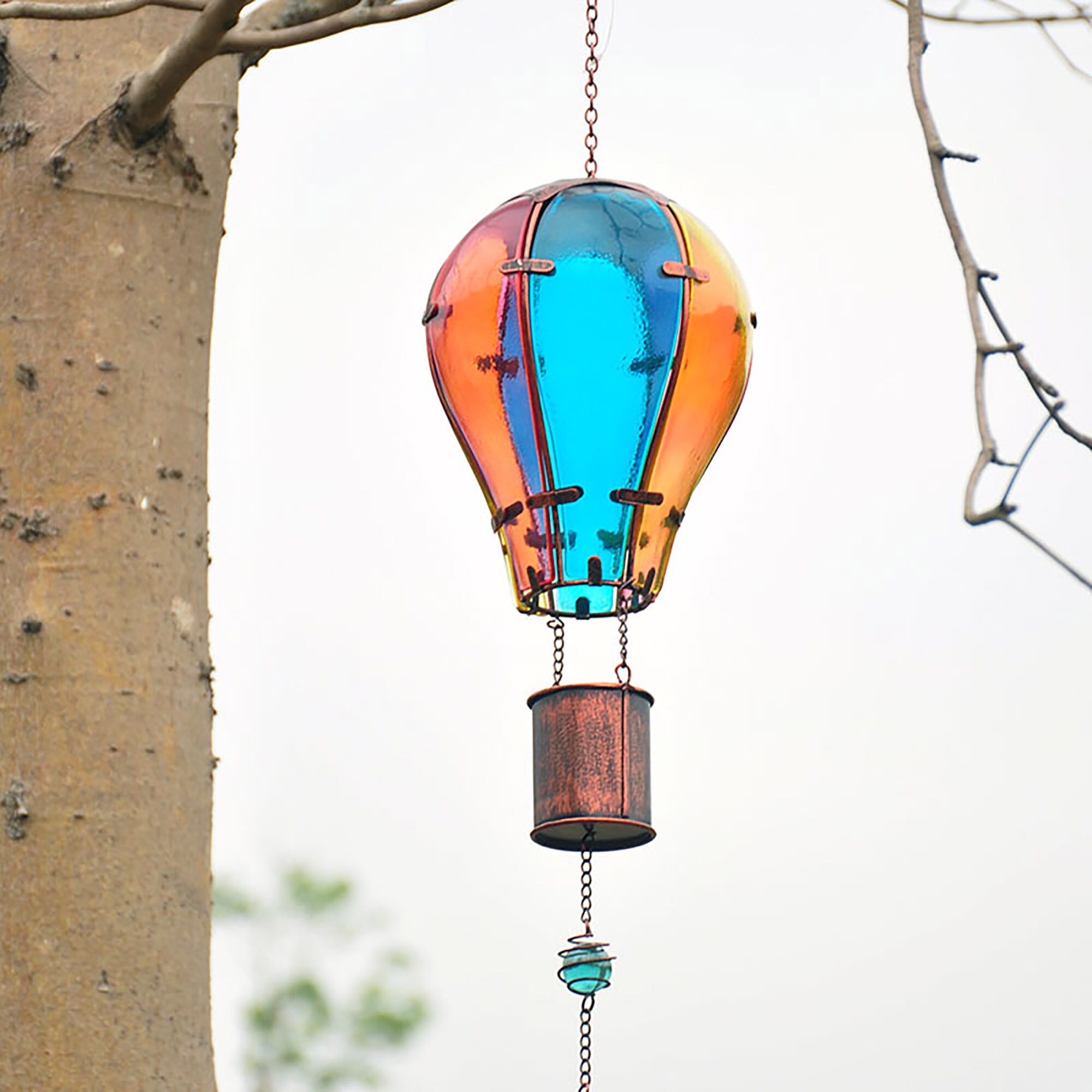Campanas de viento globo de aire caliente campanas de viento | Etsy