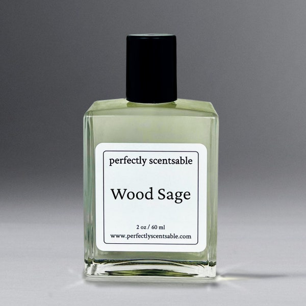 Wood Sage Perfume Oil or Cologne | Incredible Gender Neutral Scent | Subtle Earthy Fragrance