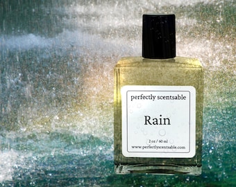 Rain Perfume Oil, Unisex Earthy Scent, Ozone Undertones