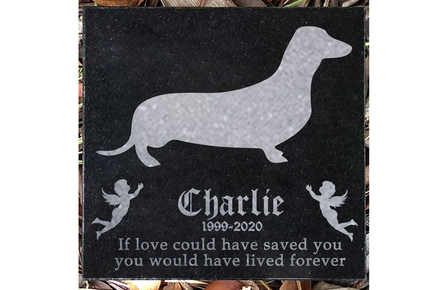 Custom Dachshund Memorial Stone Pet Tombstone for Dog Dog Etsy Denmark