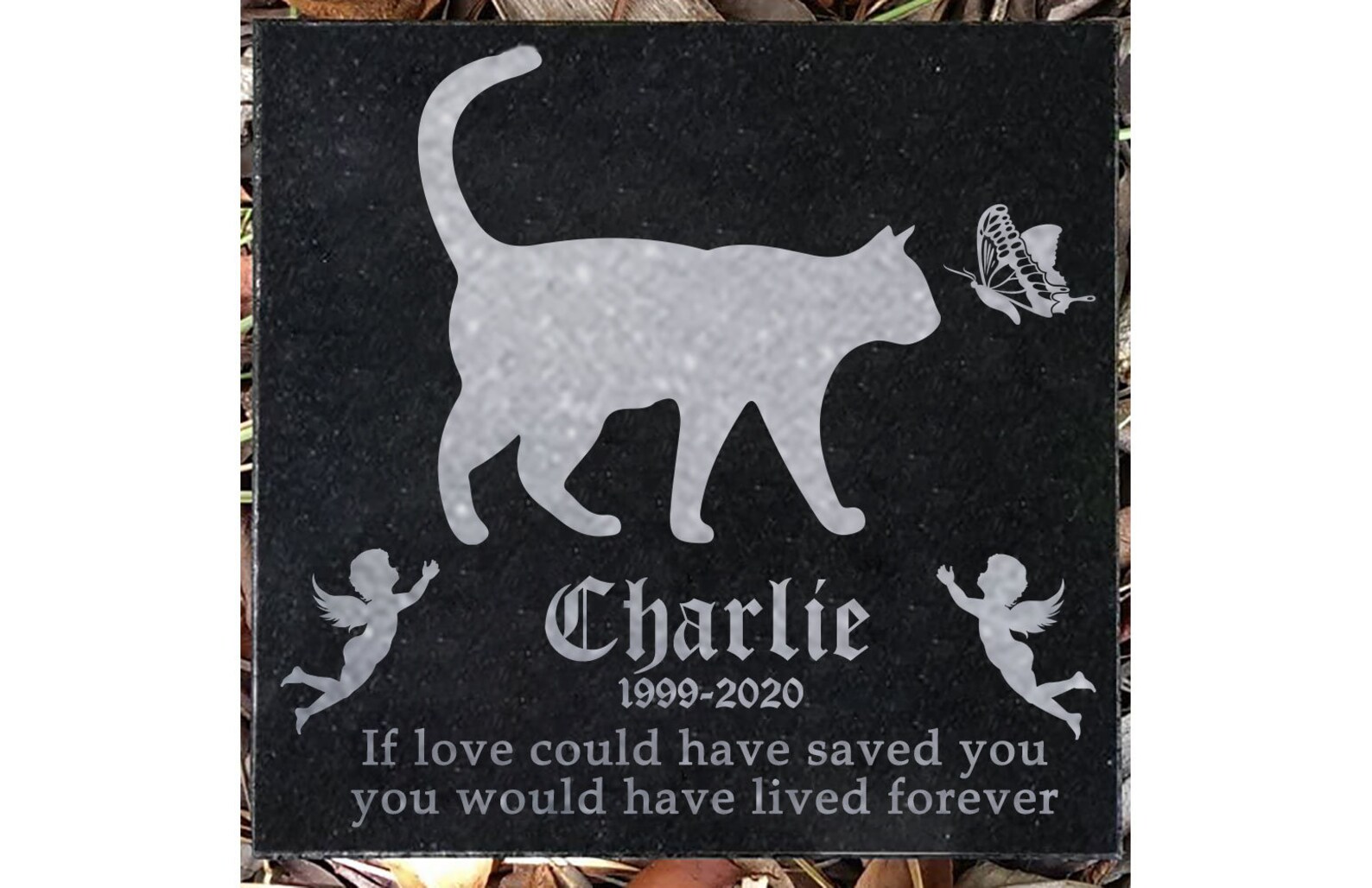 Custom Cat Memorial Stone Pet Tombstone for Cat Cat Etsy