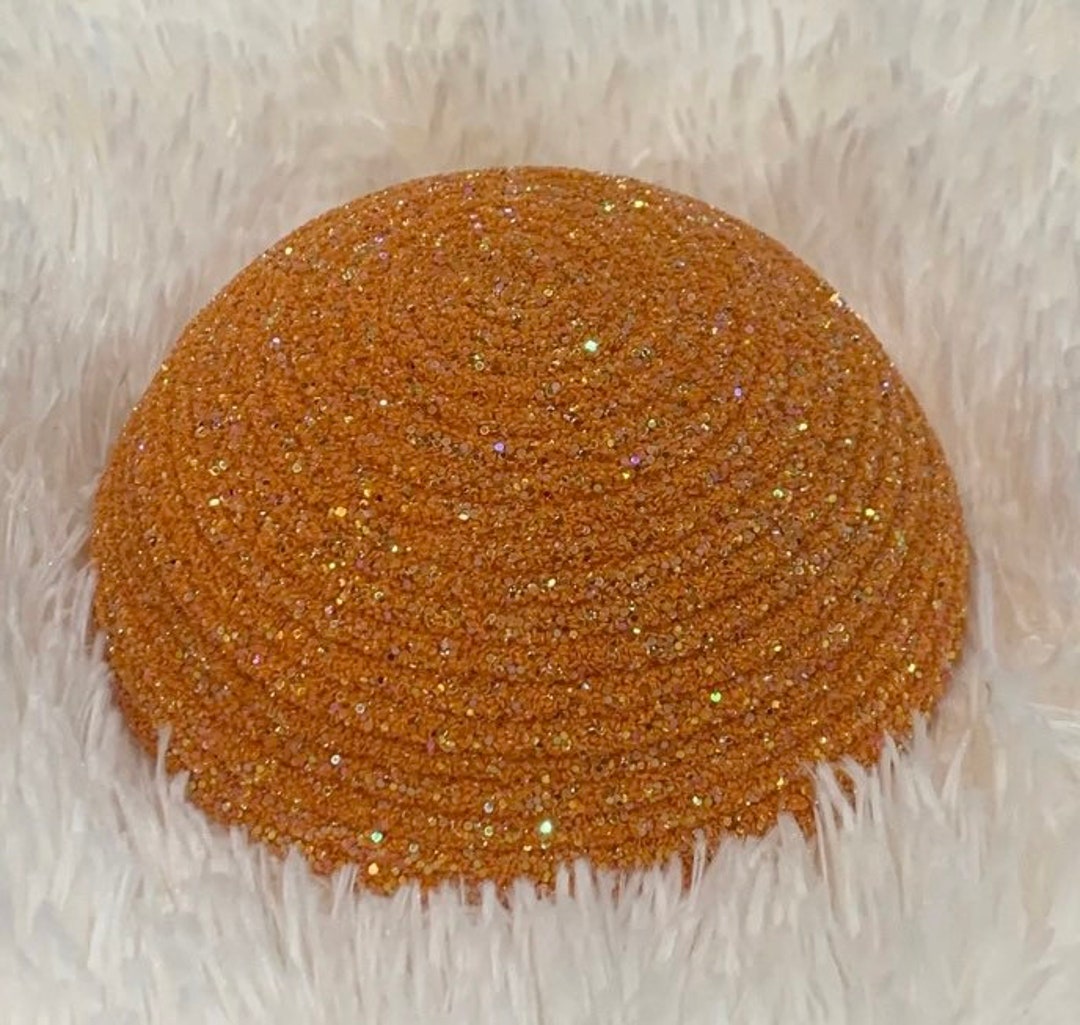 Orange Glitter Wreath Center: Sparkle Rope Styrofoam Half - Etsy
