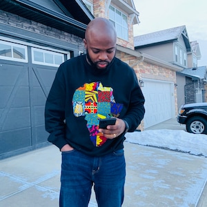 Afrikanisches Karten-Sweatshirt