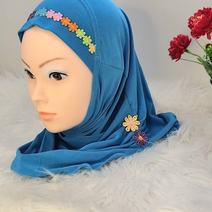 Children | Kids | Girls instant hijab | muslim girls hijab| Head cover | Scarf | head scarf
