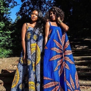 Maxi-dress  / cotton african dres/ african dress with pockets / African print dress / African print Maxi-dress / Ankara maxi dress