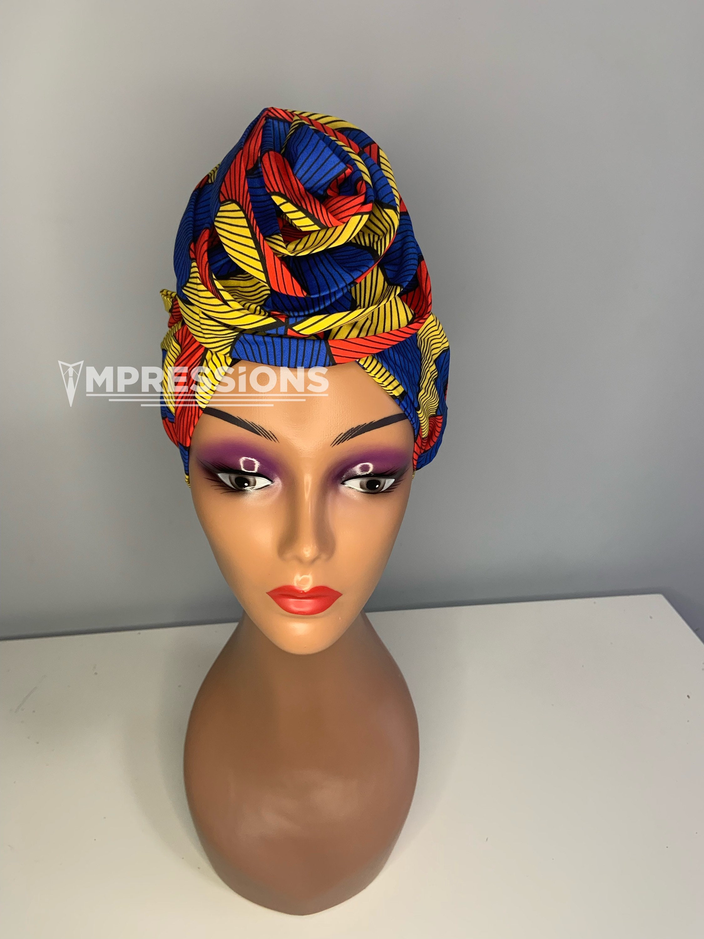 Peach Jewelry Set for Women Ankara Wax Fabric Cotton Headscarf Fashion El…​​ Speckled Peach Hijab Online – Lightweight Scarf Hijab with  main image 3