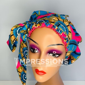 pre tied chemotherapy head scarf/ chemo cap/ hair loss/Floral chemo cap for cancer patients