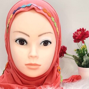 Children | Kids | Girls instant hijab | muslim girls hijab| Head cover | Scarf | head scarf
