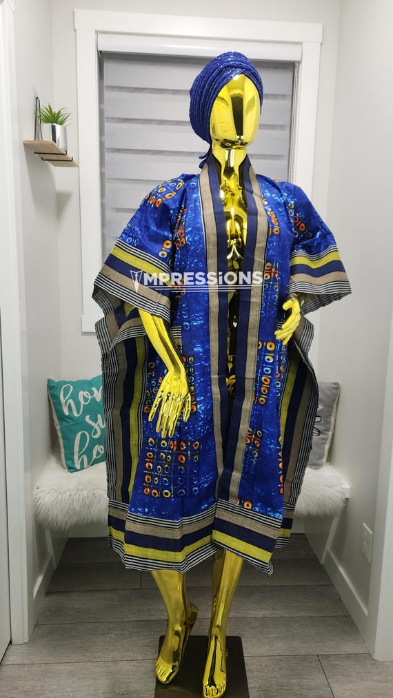African print Kimono dress