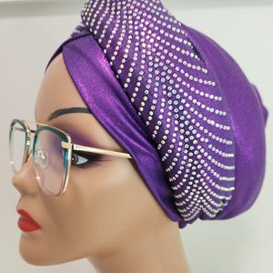 Fabric turban, Pre Tied Head wrap, Colorful Women's Headwrap, Stylish knot wrap, Chemo covering, Alopecia Headwrap , Braided head turban