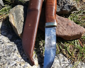 Norwegian brusletto knife - hunting - gift for him - mountain knife