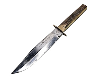 Vintage Carl Friedrich ERN Solingen Original Bowie Knife - Genuine Fahrtenmesser for Hunting and Camping