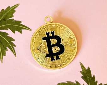 Barkcoin Pet ID Tag: Personalizable Bitcoin Dog/Cat Collar Tag