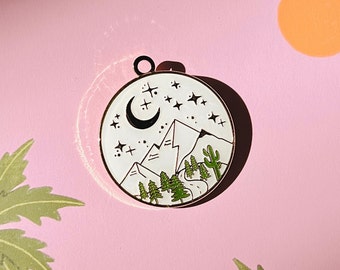 Wanderlust Pet ID Tag: Custom Engraved Adventure Dog & Cat Tag