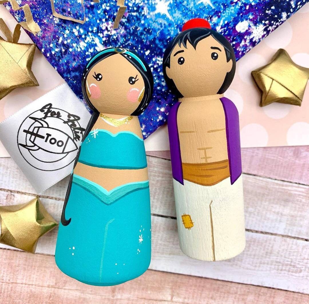 Wooden figure paint kit. Kit painting children's crafts. Etsy