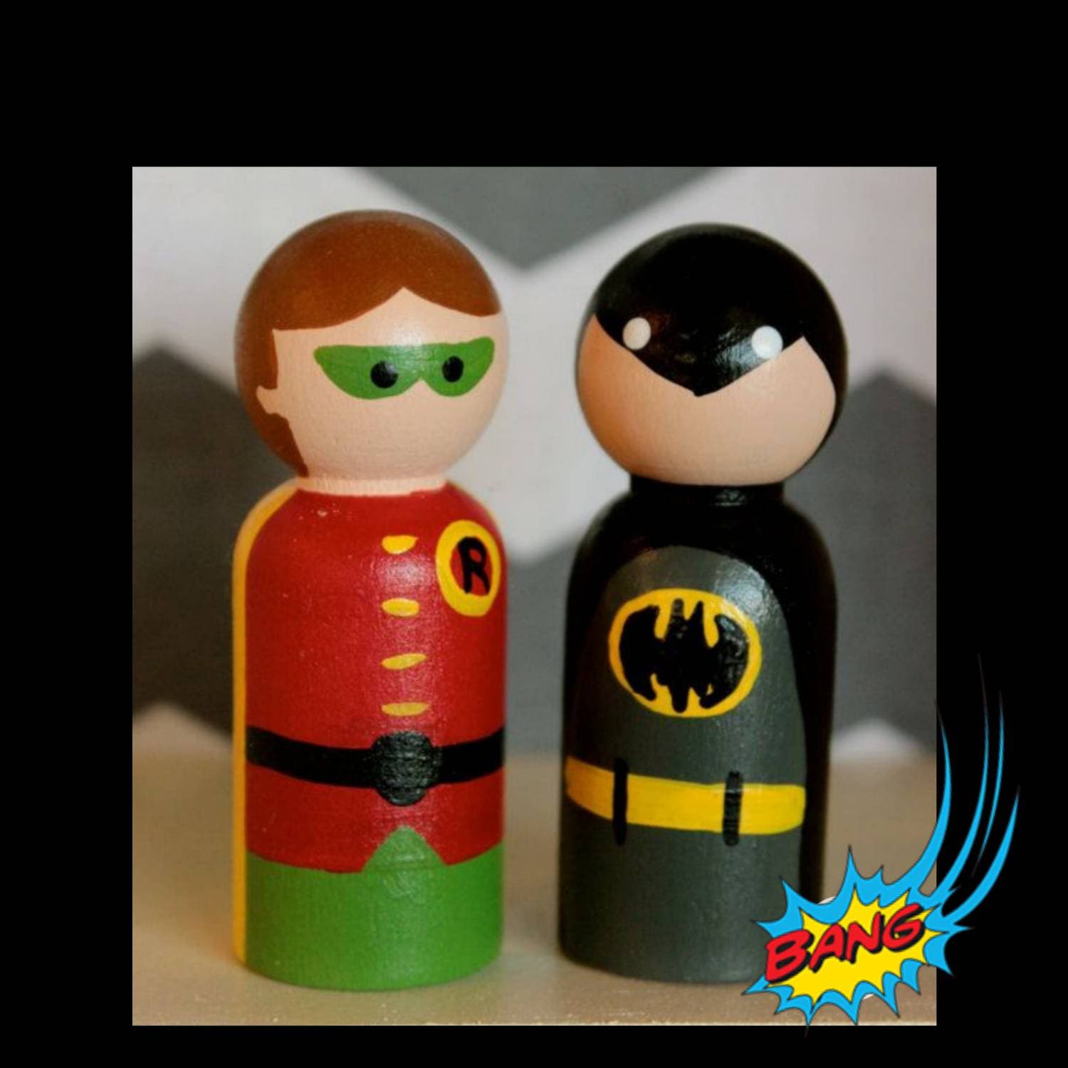 Wooden figure paint kit. Kit painting children's crafts. Etsy