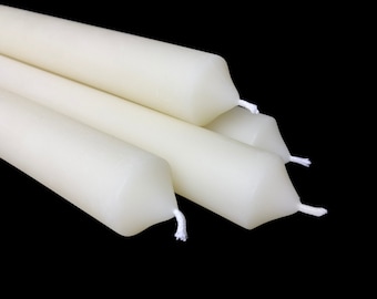 White beeswax taper candles - 1 inch diameter taper candles - Beeswax 1 inch diameter candles