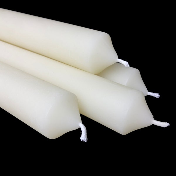 White beeswax taper candles - 1 inch diameter taper candles - Beeswax 1 inch diameter candles