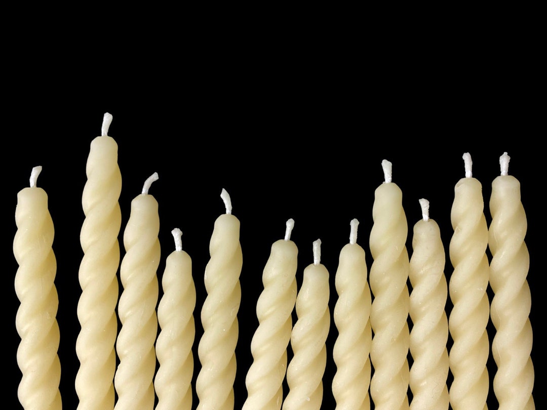 All Natural Small Taper Candles Small Spiral Candle Made From 100