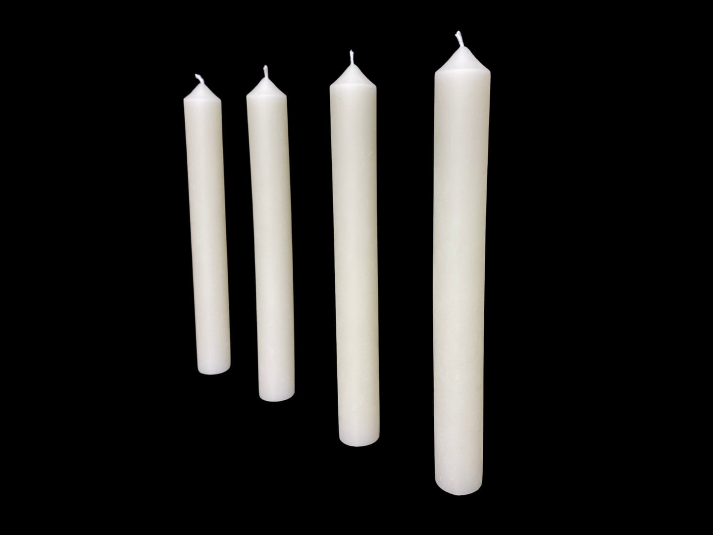 White Beeswax Taper Candles 1 Inch Diameter Taper Candles Etsy