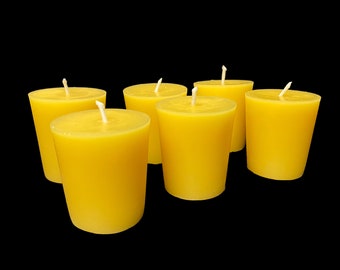 All Natural Votive Candles - 100% beeswax - bulk beeswax candles