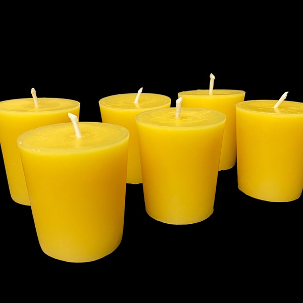 All Natural Votive Candles - 100% beeswax - bulk beeswax candles