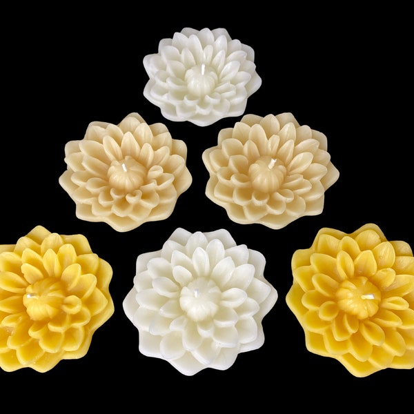 Beeswax Flower Floating Candles Centerpiece Table Decor | Mother's Day Gift | Event Decorations | Wedding Reception