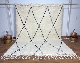 Carpet for living room. Handmade Berber rugs. Floor rugs. Area rug .bohemian moroccan rugs .bouni ouarain. Soft wool rug.carpets boujaad