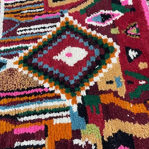 Moroccan rug, Authentic Beni ourain rug, Genuine Wool rug, Handmade rug, boujaad style rug,Area Rug,Tapis berber,Teppich image 5