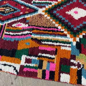 Moroccan rug, Authentic Beni ourain rug, Genuine Wool rug, Handmade rug, boujaad style rug,Area Rug,Tapis berber,Teppich image 7