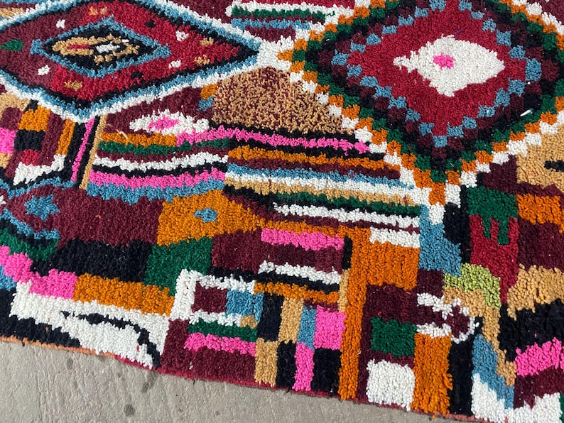 Moroccan rug, Authentic Beni ourain rug, Genuine Wool rug, Handmade rug, boujaad style rug,Area Rug,Tapis berber,Teppich image 7