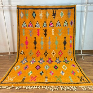 Maroccan Carpet-Bedroom Carpets -Traditionl Maroccan Rugs -Handwoven Carpet-Bohemain Bedroom Decor-Natural Wool Carpets-Moroccan-Style Area
