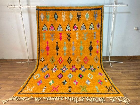 Maroccan Carpet-Bedroom Carpets -Traditionl Maroccan Rugs -Handwoven Carpet-Bohemain Bedroom Decor-Natural Wool Carpets-Moroccan-Style Area