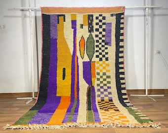 Carpets for living room "carpets moroccain "handmade wool"carpets bojaad "area large rug" bohemian carpets wool"vintage" tapis berber rug