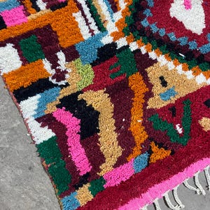 Moroccan rug, Authentic Beni ourain rug, Genuine Wool rug, Handmade rug, boujaad style rug,Area Rug,Tapis berber,Teppich image 4