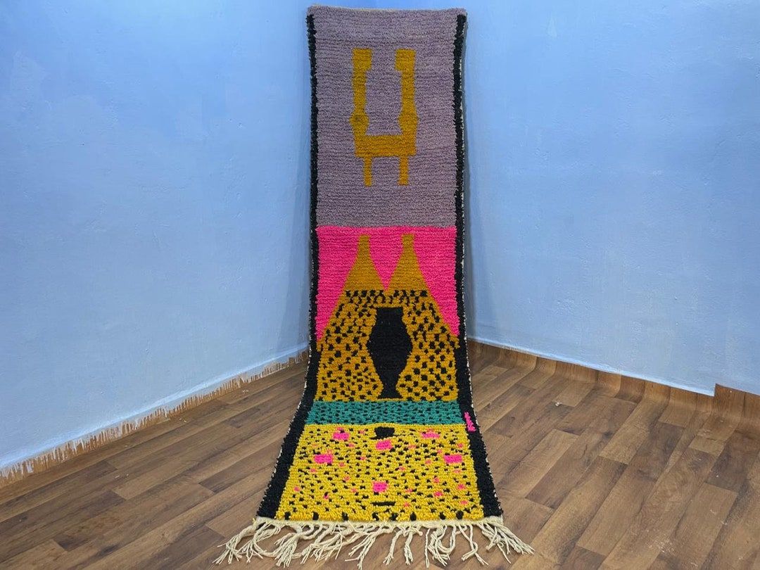 Beautiful Colors Runner.spotted Runner .runner Wool Rug .MOROCCAN ...