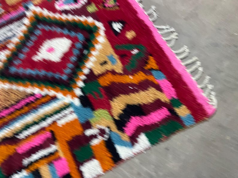 Moroccan rug, Authentic Beni ourain rug, Genuine Wool rug, Handmade rug, boujaad style rug,Area Rug,Tapis berber,Teppich image 11