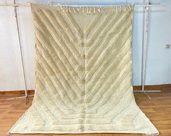 Custom Beni Ourain Rug Handmade Moroccan Wool Carpet Made to Order Custom Size Beni Ourain Rug Custom Beni Ourain Wool Carpet