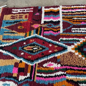 Moroccan rug, Authentic Beni ourain rug, Genuine Wool rug, Handmade rug, boujaad style rug,Area Rug,Tapis berber,Teppich image 10