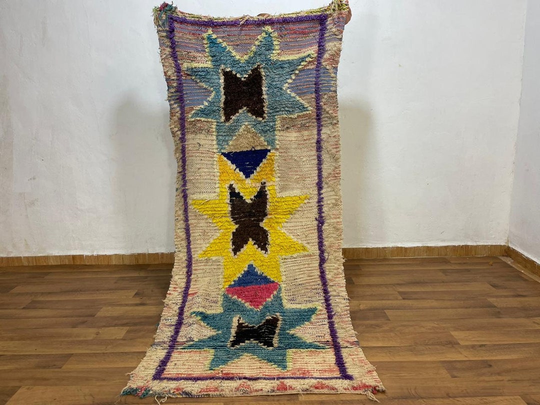 7x3フィート、ランナーモロッコラグ、ランナーヴィンテージラグ