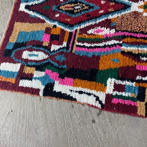 Moroccan rug, Authentic Beni ourain rug, Genuine Wool rug, Handmade rug, boujaad style rug,Area Rug,Tapis berber,Teppich image 8