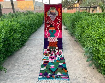 Beautiful colors runner.Spotted runner .Runner Wool Rug .MOROCCAN COLORFUL RUNNER .custom Runner Rug .Handmade Wool rug