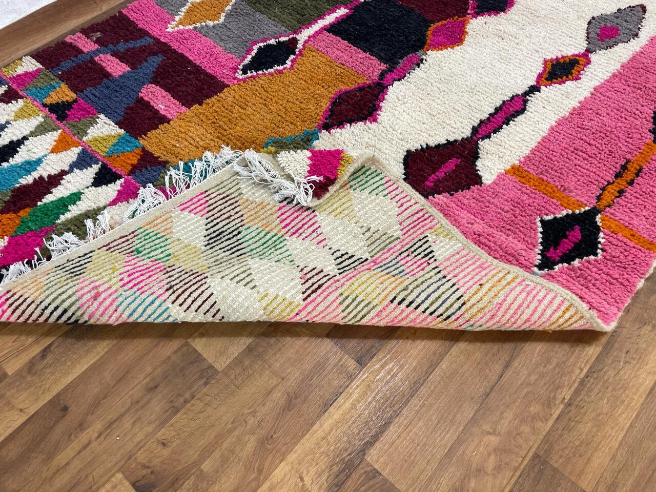 Moroccan Polka Dot Rugs, Beautiful Multi-colored Rugs, Custom Rugs ...