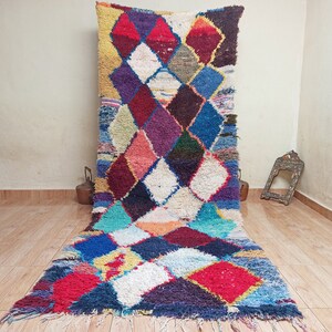10X4FT,  Area rug.handmade rug area , berber marocain"hallway vintage rug" HALLWAY boujad"tapis berber.carpet marocain. Tapis vintage