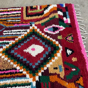 Moroccan rug, Authentic Beni ourain rug, Genuine Wool rug, Handmade rug, boujaad style rug,Area Rug,Tapis berber,Teppich image 6