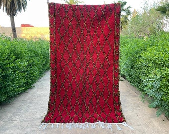 Moroccan rug Red, Carpet wool rug Wool Rugs for living room, wool rug Hand knitted, Custom rugs size, Carpet large rug, carpet red berber